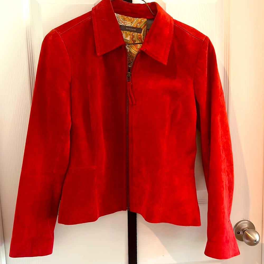 Liz Claiborne 100 % Suede jacket size 8P